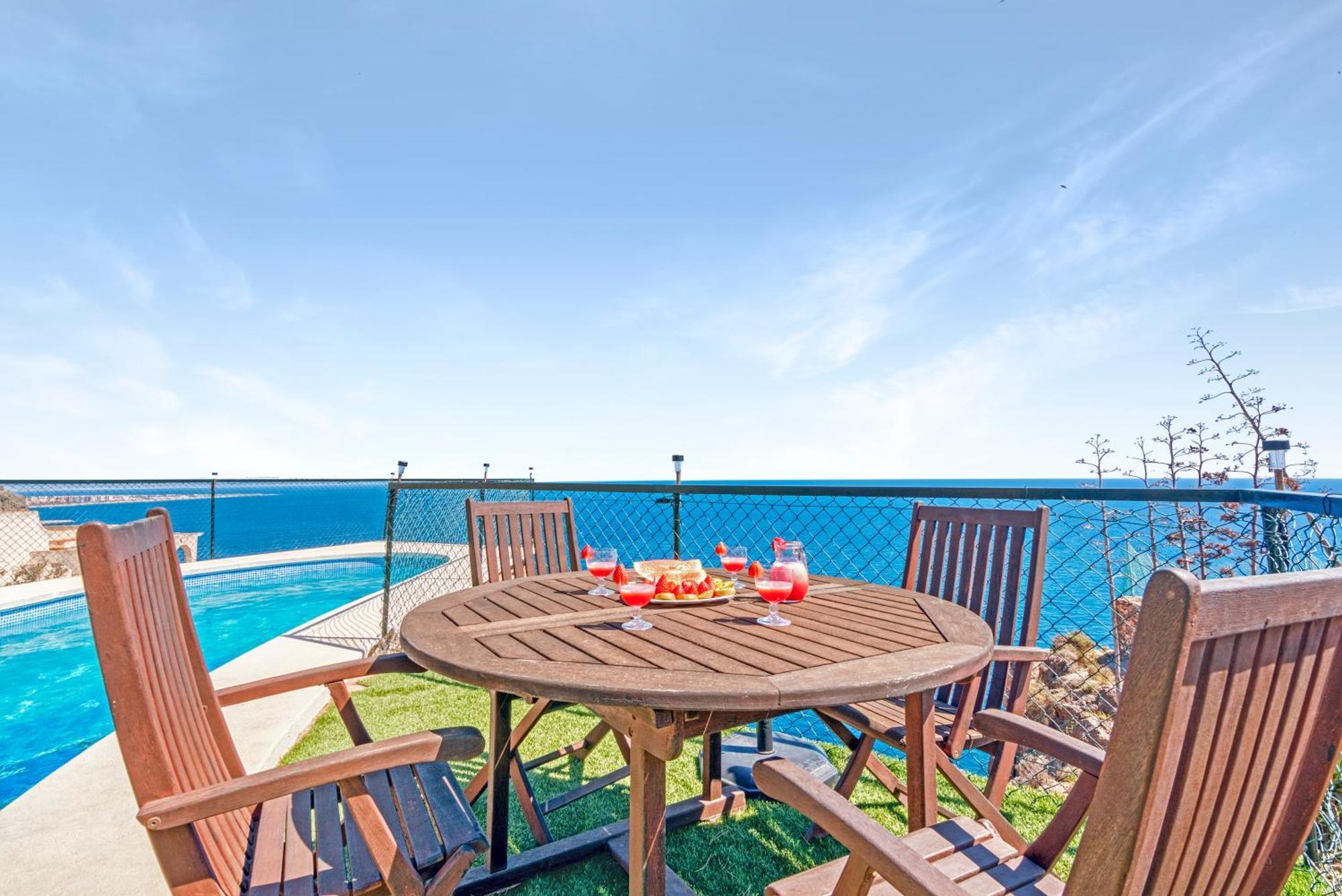 Villa Infinity Sea Views I Pool I Bbq I Jacuzzi Almería Eksteriør bilde