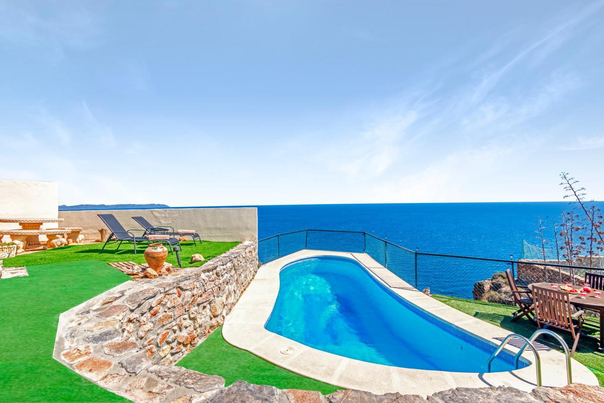 Villa Infinity Sea Views I Pool I Bbq I Jacuzzi Almería Eksteriør bilde